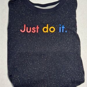 Vintage Nike Black Just Do It Tee Shirt Size Medium